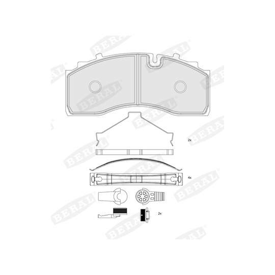 BCV29343TK - Brake Pad Set, disc brake 