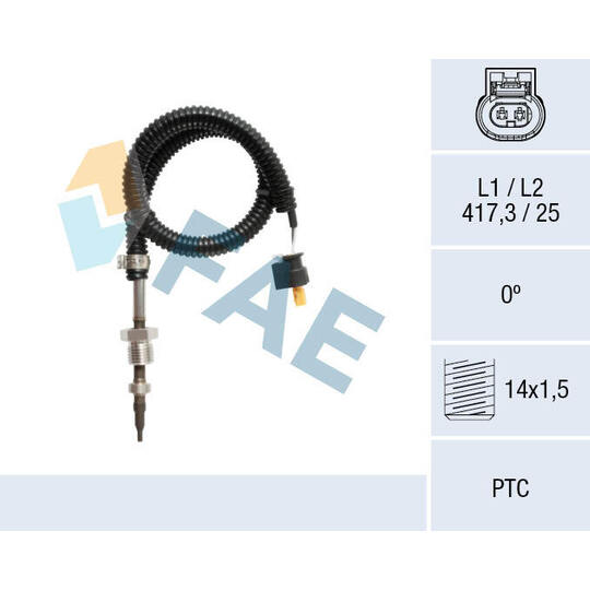 68112 - Sensor, avgastemperatur 