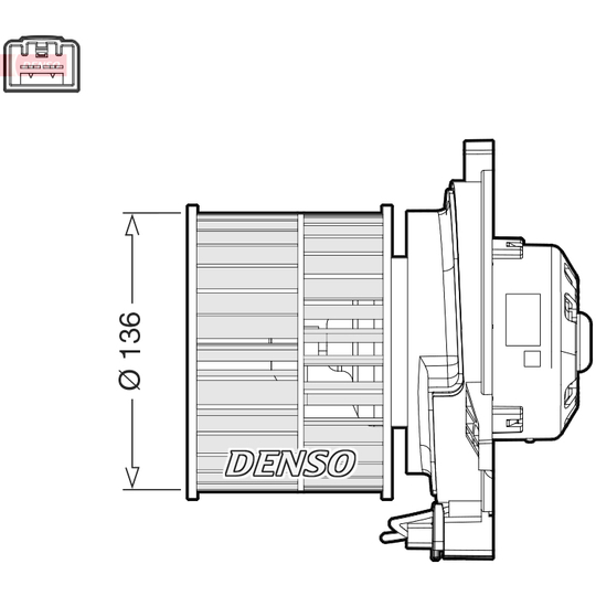 DEA10055 - Interior Blower 