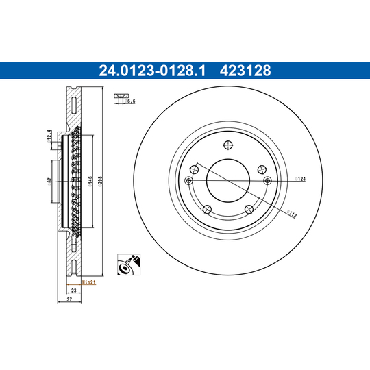 24.0123-0128.1 - Brake Disc 