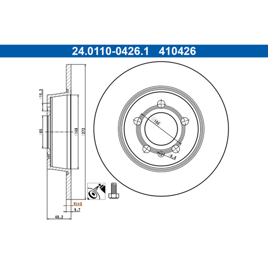 24.0110-0426.1 - Brake Disc 