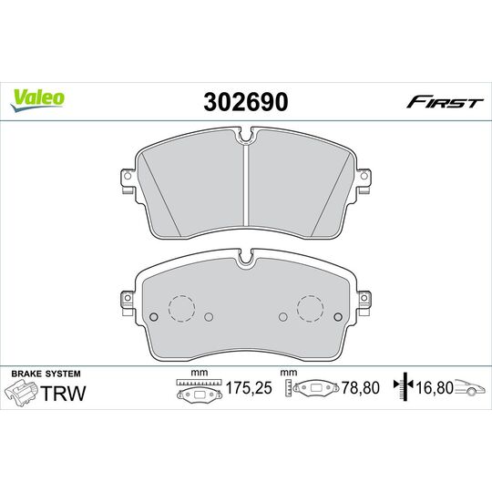 302690 - Brake Pad Set, disc brake 