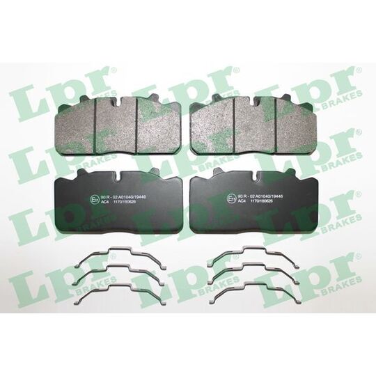 05P1170 - Brake Pad Set, disc brake 