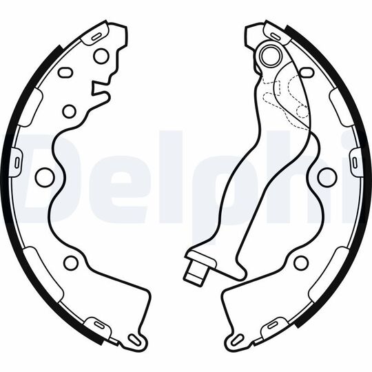 LS2165 - Brake Shoe Set 