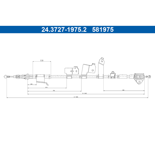 24.3727-1975.2 - Cable, parking brake 