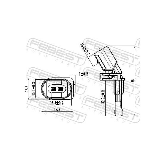 23606-012 - Sensor, wheel speed 