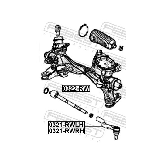 0321-RWLH - Tie rod end 