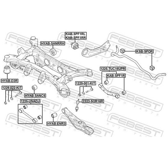 1225-UNADJ - Track Control Arm 