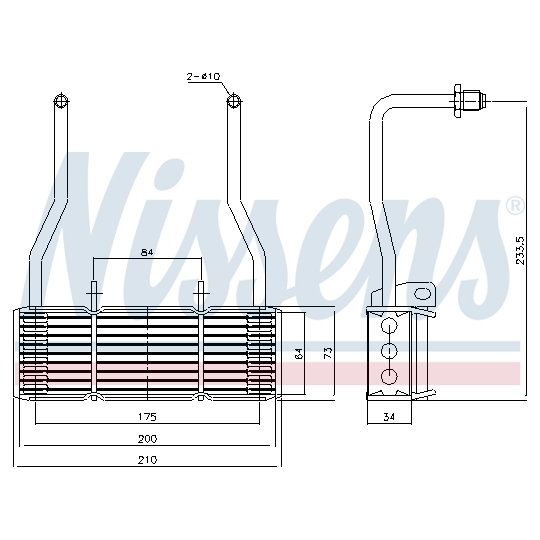 90835 - Oljekylare, motor 