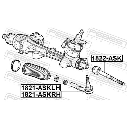 1821-ASKLH - Tie rod end 