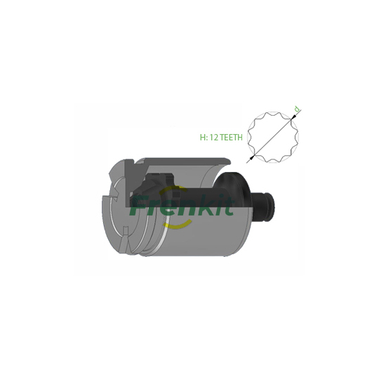 K435201T - Piston, brake caliper 