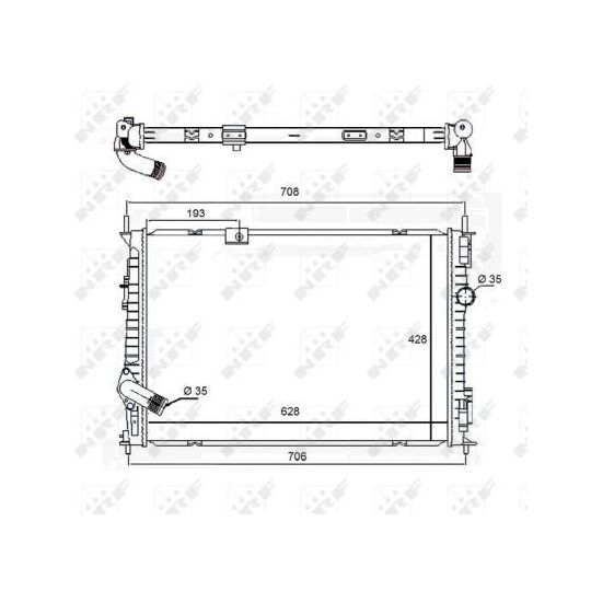 Radiator, engine cooling