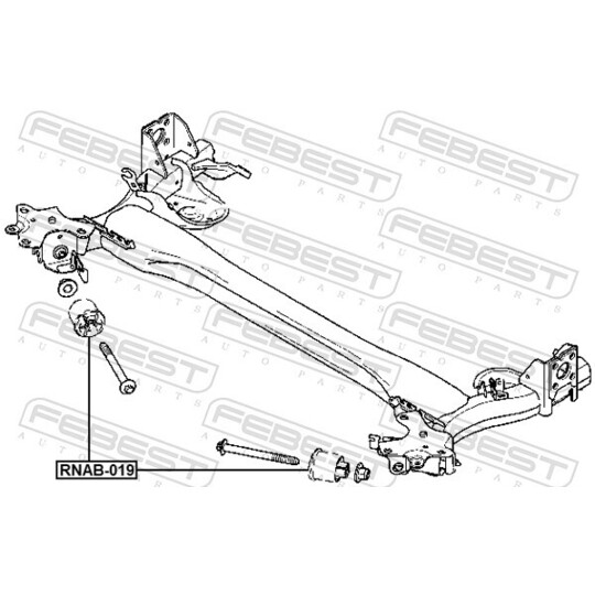 RNAB-019 - Mounting, axle beam 