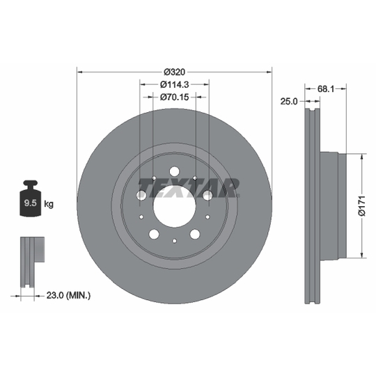 92333005 - Brake Disc 