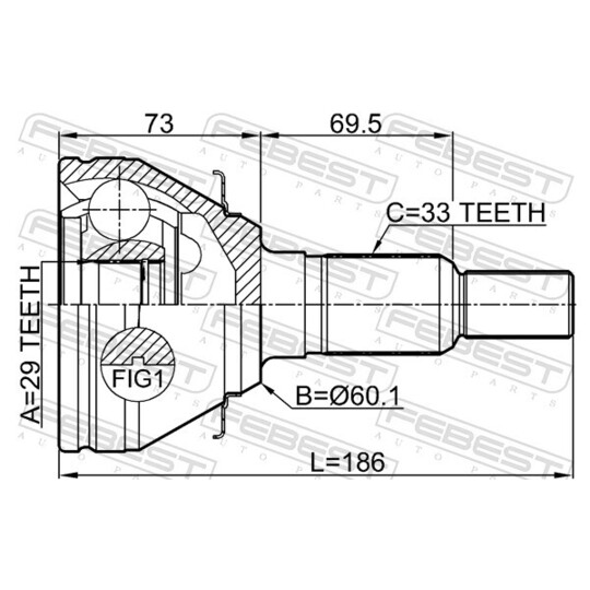 3210-ESCV - Joint Kit, drive shaft 