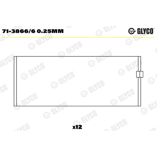 71-3866/6 0.25MM - Big End Bearings 