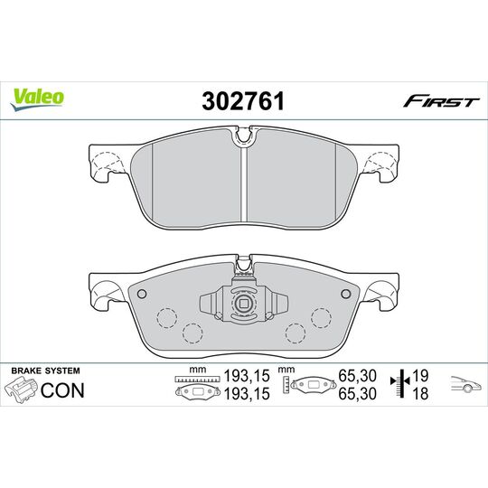 302761 - Brake Pad Set, disc brake 