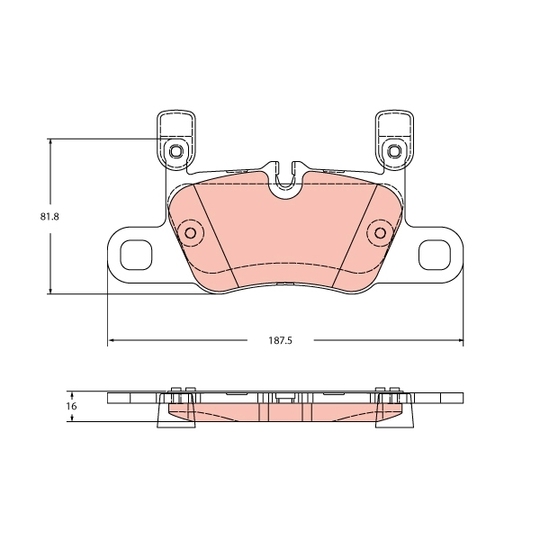 GDB2369 - Brake Pad Set, disc brake 