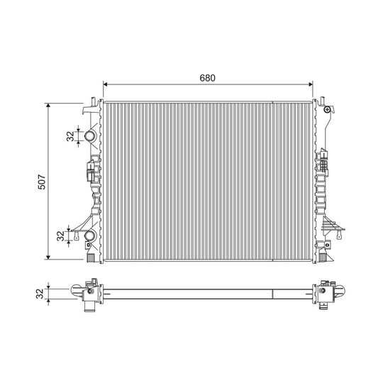 701240 - Radiator, engine cooling 