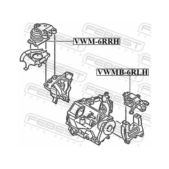 VWM-6RRH - Engine Mounting 