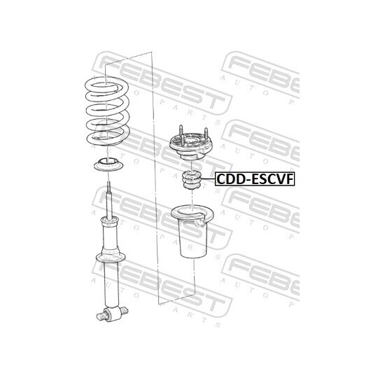 CDD-ESCVF - Gummibuffert, fjädring 