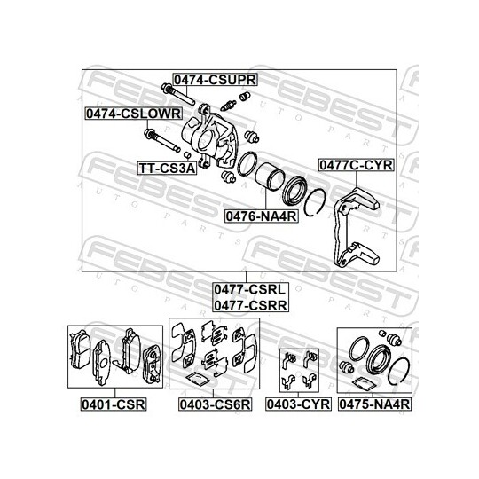 0477-CSRR - Brake Caliper 