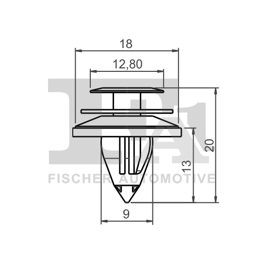 75-40005.5 - Clip, trim/protection strip 