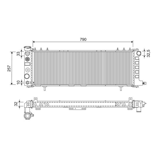 701454 - Radiator, engine cooling 