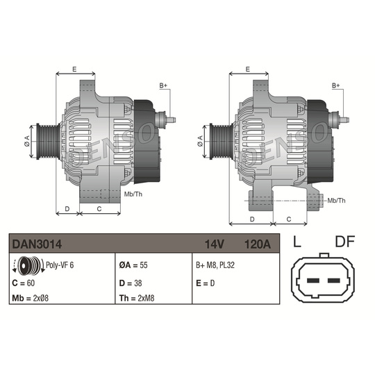 DAN3014 - Alternator 