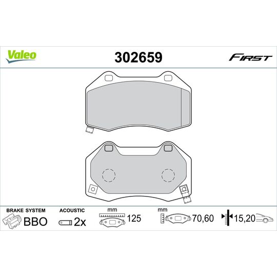 302659 - Brake Pad Set, disc brake 