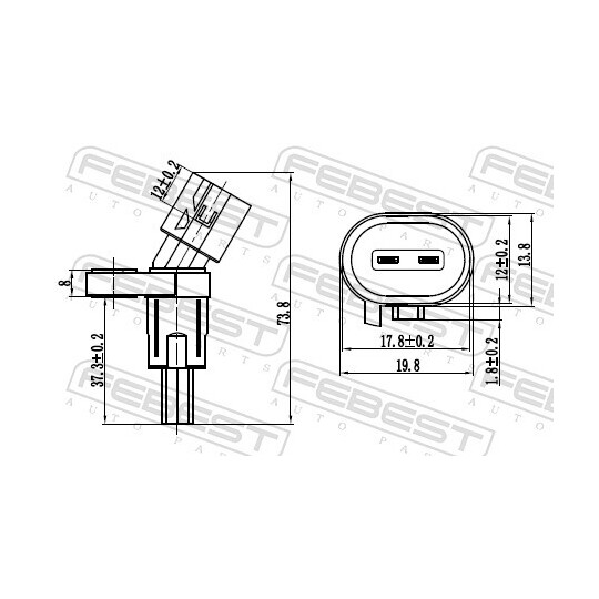 23606-001 - Sensor, wheel speed 