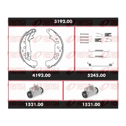 SPK 3192.00 - Brake Kit, drum brake 