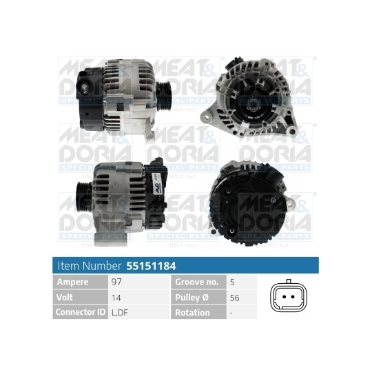 55151184 - Alternator 