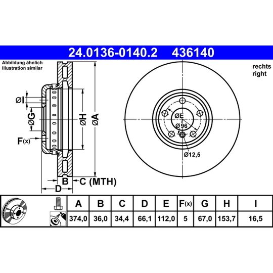 24.0136-0140.2 - Brake Disc 