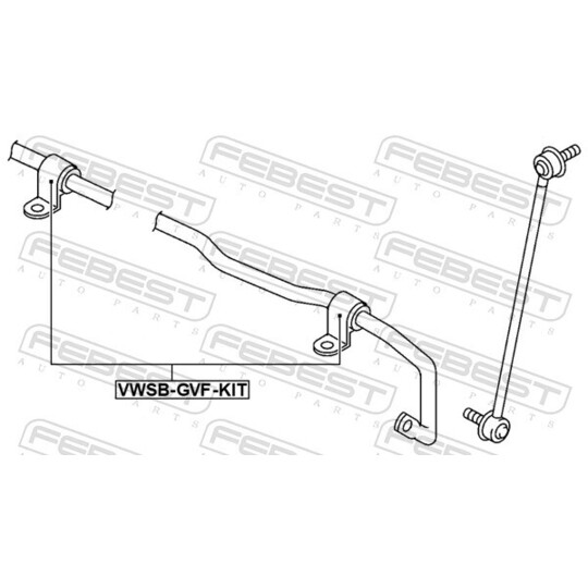 VWSB-GVF-KIT - Kinnitus,stabilisaatoripaigutus 