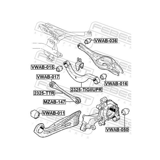 2325-TIGIIUPR - Track Control Arm 