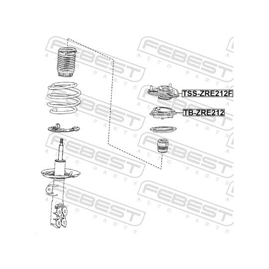 TB-ZRE212 - Rullager, fjäderbenslager 