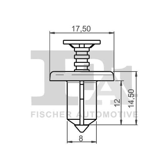 75-30004.25 - Clip, trim/protection strip 