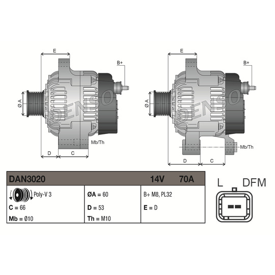 DAN3020 - Alternator 