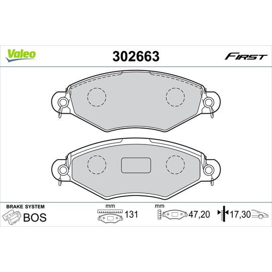 302663 - Brake Pad Set, disc brake 