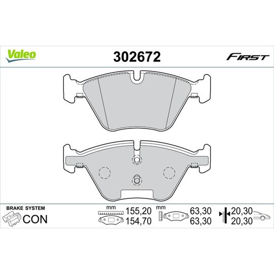 302672 - Brake Pad Set, disc brake 