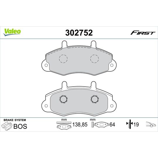 302752 - Brake Pad Set, disc brake 