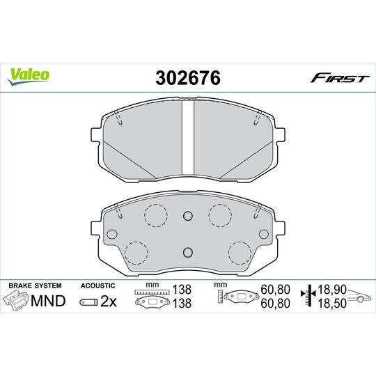 302676 - Brake Pad Set, disc brake 