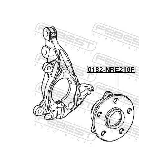 0182-NRE210F - Wheel hub 