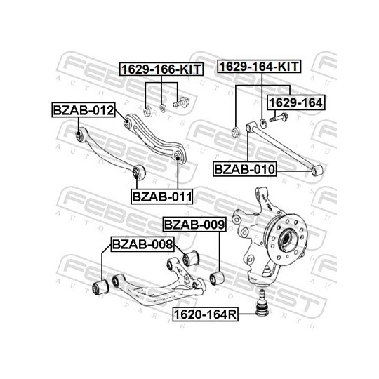 1629-166-KIT - Camber Correction Screw Set 