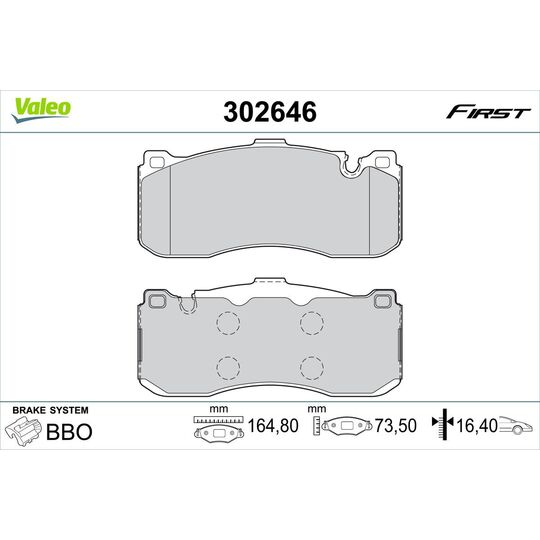 302646 - Brake Pad Set, disc brake 