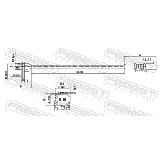 16606-003 - Sensor, wheel speed 