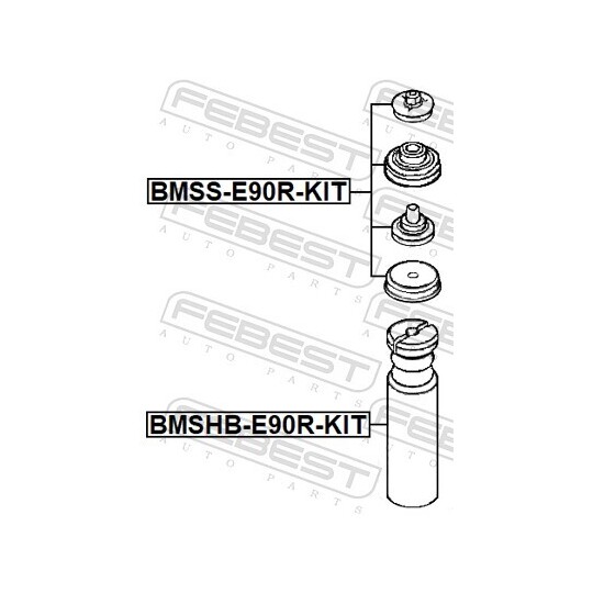 BMSS-E90R-KIT - Remondikomplekt,vedruamordi tugilaager 