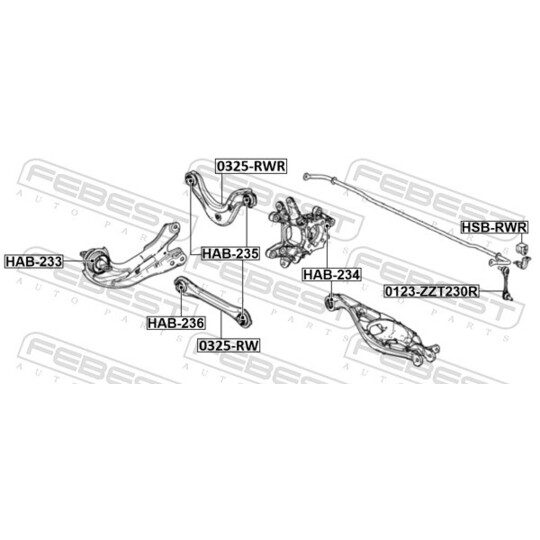 HSB-RWR - Stabiliser Mounting 