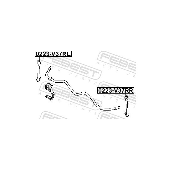 0223-V37RL - Rod/Strut, stabiliser 